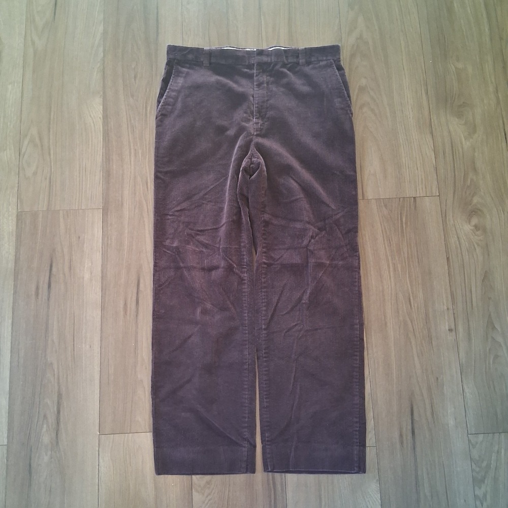 Vintage 1970s American‎ Eagle Corduroy Pants Brown 34.5 x29 Men's Boot Cut Retro